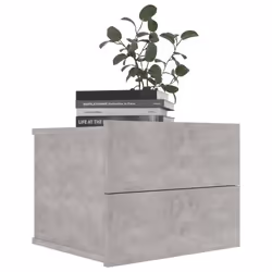 VidaXL 801062 Table de nuit et table de chevet Couleur du béton - Vue supplémentaire 4