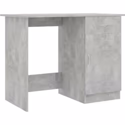 vidaXL Bureau Gris béton 100x50x76 cm Bois d’ingénierie - TU