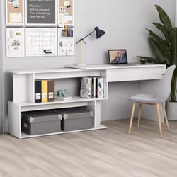 Notre bureau élégant et moderne sera un ajout pratique à votre espace d'étude et de travail ! Doté d'un design rotatif distin ...