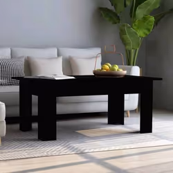 vidaXL Table basse Noir 100x60x42 cm Bois d’ingénierie - TU