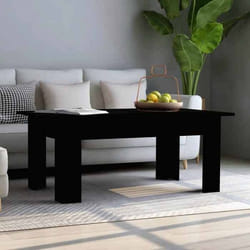 vidaXL Table basse Noir 100x60x42 cm Bois d’ingénierie - TU