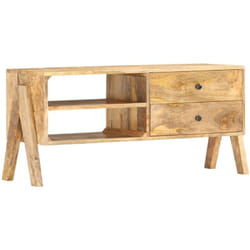Meuble TV 97 x 35 x 47 cm Bois de manguier massif vidaXL