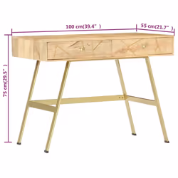 VidaXL 286150 bureau - Vue supplémentaire 6