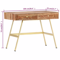 VidaXL 286151 bureau - Vue supplémentaire 6