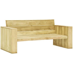 Inlife Banc De Jardin 179 Cm Bois De Pin Imprégné