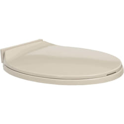 Siège de toilette à fermeture en douceur Abricot Ovale Vidaxl