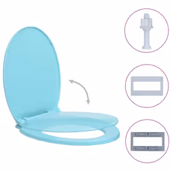 VidaXL 145824 siège de toilette Abattant rigide Polypropylène (PP) Vert clair