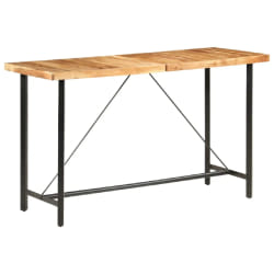 vidaXL Table de bar acacia massif