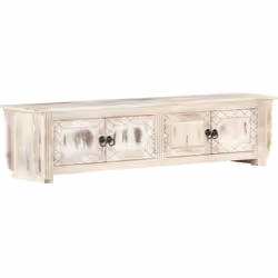 Ce meuble TV en bois dégage un charme rustique et sera un excellent supplément à votre intérieur. Ce meuble TV est en bois de ...