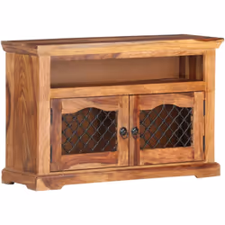 Ce meuble TV apportera une touche intemporelle à votre salon ou à votre espace de divertissement. Fabriqué en bois massif, l' ...