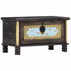 Ce coffre de rangement de style antique sera une addition unique à votre chambre. Il peut également être utilisé comme table  ...