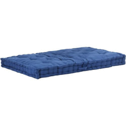 vidaXL Coussin de plancher de palette Coton 120x80x10 cm Bleu clair