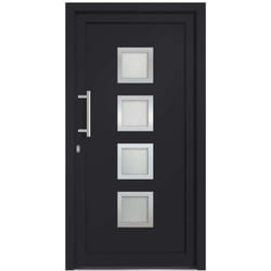 Porte D'Entrée Anthracite 98x200 Cm Vidaxl