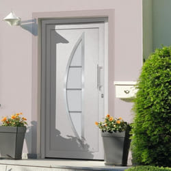 vidaXL Porte d'entrée Blanc 88x200 cm - TU