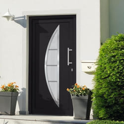 vidaXL Porte d'entrée Anthracite 88x200 cm - TU