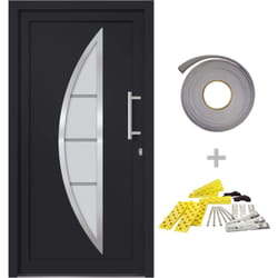 Porte D'Entrée Anthracite 98x200 Cm Vidaxl