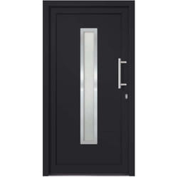 Porte D'Entrée Anthracite 98x200 Cm Vidaxl