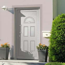 vidaXL Porte d'entrée Blanc 110x210 cm - TU