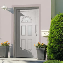 Porte d'entrée vidaXL - Blanc - 98x198 cm