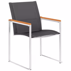 VidaXL 46497 chaise d'extérieur Terrace Bois d'acacia, Acier inoxydable, Textile