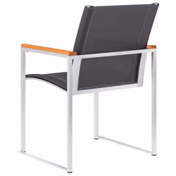 VidaXL 46497 chaise d'extérieur Terrace Bois d'acacia, Acier inoxydable, Textile - Vue supplémentaire 5