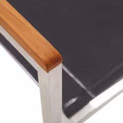 VidaXL 46497 chaise d'extérieur Terrace Bois d'acacia, Acier inoxydable, Textile - Vue supplémentaire 7