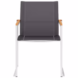 VidaXL 46516 chaise d'extérieur Terrace Acier inoxydable, Teck, Textile