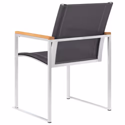 VidaXL 46516 chaise d'extérieur Terrace Acier inoxydable, Teck, Textile - Vue supplémentaire 5