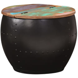 Table basse 53x43 cm Bois de récupération massif Vidaxl