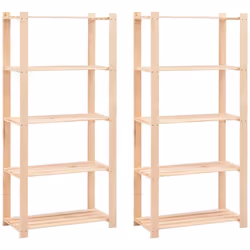 Nos étagères de rangement en bois massif sont une solution idéale pour l'entreposage domestique et commercial, comme dans la ...