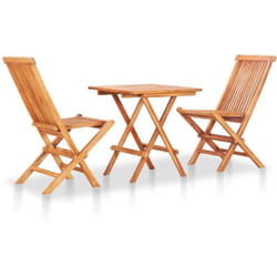 Vidaxl - Ensemble de bistro pliable 3 pcs Bois de teck solide