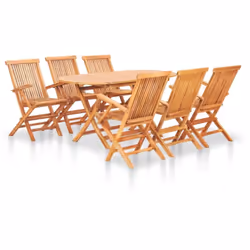 Cet élégant ensemble de salle à manger en bois de teck sera le point de mire de votre jardin, terrasse, patio ou salle à mang ...
