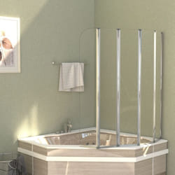 Vidaxl - Enclos de bain 120x140 cm Verre trempé Transparent