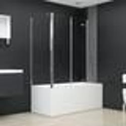 vidaXL Enclos de bain 120x69x130 cm Verre trempé Transparent - TU