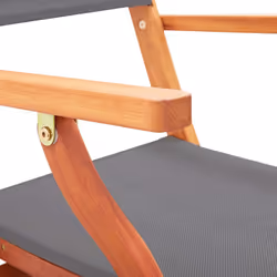 VidaXL 48690 chaise d'extérieur Terrace Siège rembourré Eucalyptus Gris - Vue supplémentaire 7