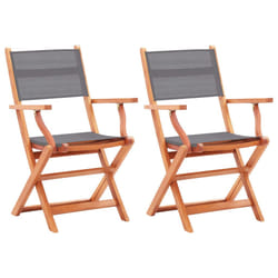 VidaXL 48691 chaise d'extérieur Terrace Siège rembourré Eucalyptus Gris