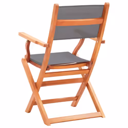VidaXL 48691 chaise d'extérieur Terrace Siège rembourré Eucalyptus Gris - Vue supplémentaire 5