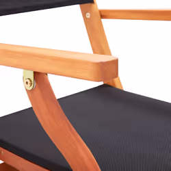 VidaXL 48692 chaise d'extérieur Terrace Siège rembourré Eucalyptus Noir - Vue supplémentaire 8