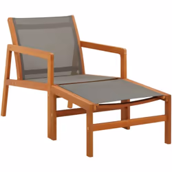 VidaXL 48698, Terrace, Eucalyptus, Gris, 60 cm, 83,5 cm, 77,5 cm