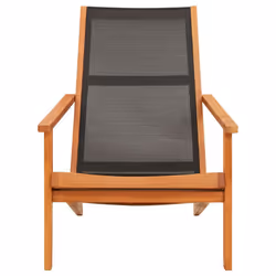 VidaXL 48699 chaise d'extérieur Terrace Siège rembourré Eucalyptus Noir