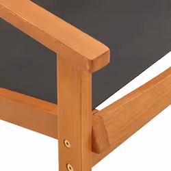 VidaXL 48699 chaise d'extérieur Terrace Siège rembourré Eucalyptus Noir - Vue supplémentaire 5