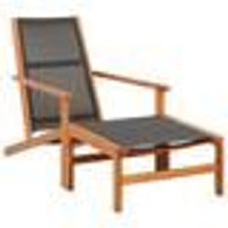 VidaXL 48700 chaise d'extérieur Terrace Eucalyptus Noir