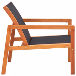 VidaXL 48701 chaise d'extérieur Terrace Siège rembourré Eucalyptus Noir