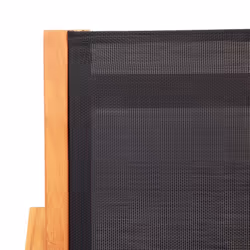 VidaXL 48701 chaise d'extérieur Terrace Siège rembourré Eucalyptus Noir - Vue supplémentaire 5