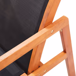 VidaXL 48701 chaise d'extérieur Terrace Siège rembourré Eucalyptus Noir - Vue supplémentaire 6