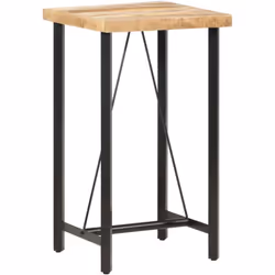 Notre table de bar en bois présente un look industriel, ce qui en fait un supplément distinctif à votre cuisine ou salle à ma ...
