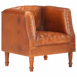 VidaXL 286616, Cuir, Marron, 600 mm, 570 mm, 640 mm
