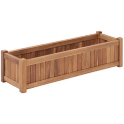 Vidaxl - Lit surélevé 100x30x25 cm Bois de teck solide