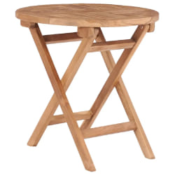 vidaXL Table pliable de jardin - Bois de teck