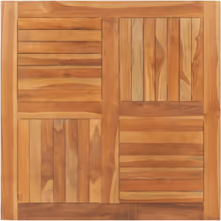 Description générale Donnez une nouvelle vie à votre table avec notre dessus en bois de teck massif. Il constitue une solutio ...